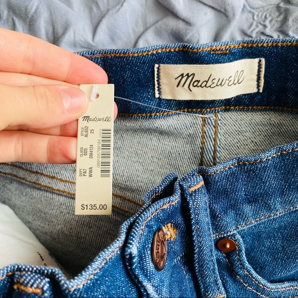 Madewell 10" High Rise Skinny Denim Jens Blue Sz 25 - Picture 11 of 16